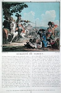 Die Menschlichkeit von Abraham Fabert, graviert von Jean Baptiste Morret