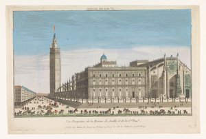 Ansicht der Kathedrale von Sevilla von Jacques Gabriel Huquier