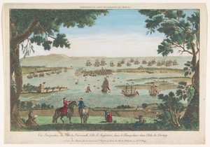 Blick auf den Hafen von Portsmouth