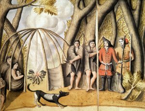 Die Indianer der Magellanstraße von Jacques Gouin de Beauchesne