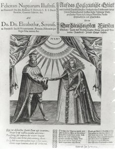 Ein Flugblatt zur Hochzeit von Friedrich V., Kurfürst von der Pfalz, und Prinzessin Elisabeth von England, 1613
