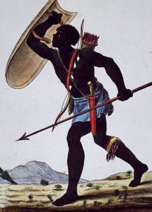 Juida-Krieger, Afrika, Stich aus 