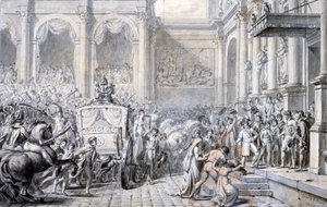 Ankunft im Rathaus, 1805
