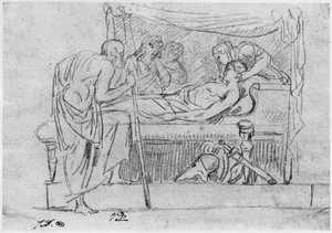 Tod des Meleager von Jacques Louis David