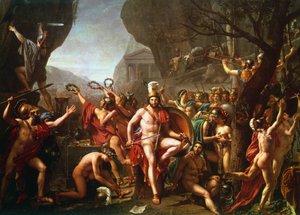 Leonidas bei den Thermopylen von Jacques Louis David
