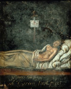 Louis-Michel Le Peletier, Marquis de Saint-Fargeau 1760-1793 auf seinem Sterbebett, ca. 1793 von Jacques Louis David