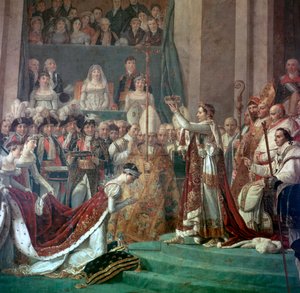 Gemälde von Napoleon Buonaparte und Kaiserin Josephine, 18. Jahrhundert von Jacques Louis David