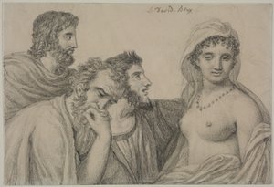 Phryne vor den Richtern, um 1816-1820