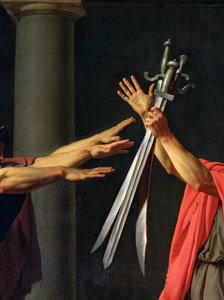 Der Schwur der Horatier (Detail) von Jacques Louis David