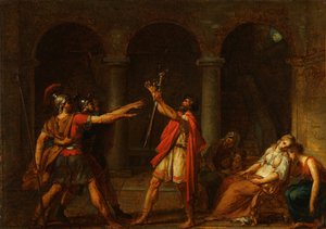 Der Schwur der Horatier Studie, 1784