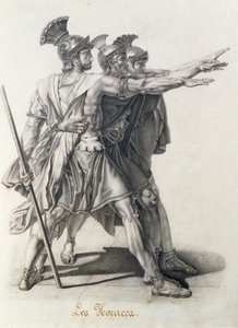 Der Schwur der Horatier, Detail der Horatier