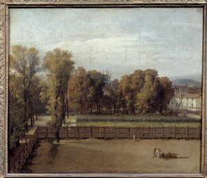 Ansicht des Jardin du Luxembourg in Paris von Jacques Louis David
