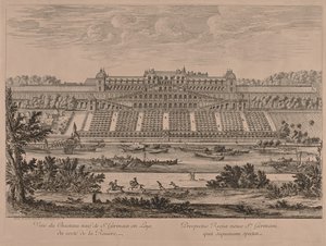 Schloss von St. Germain en Laye vom Fluss aus