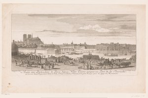 Ansicht von Paris von Notre Dame bis zur Pont de la Tournelle