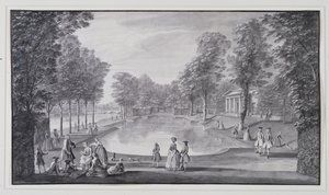 Riverside Basin, Lord Burlingtons Chiswick Villa von Jacques Rigaud