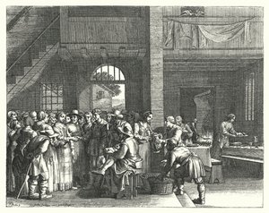 Die Verlobungsfeier (Gravur) von Jacques Stella