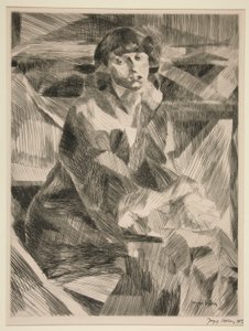 Porträt einer jungen Frau von Jacques Villon