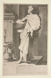 Cleobulus Lindius, Nr. 6 aus der Serie Die sieben Weisen von Griechenland von Jacques de Gheyn III