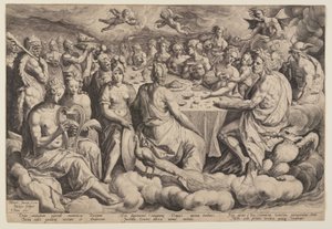 Bankett der Götter von Jacques de Gheyn II