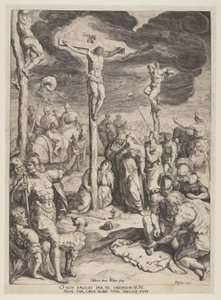Christus am Kreuz zwischen zwei Dieben