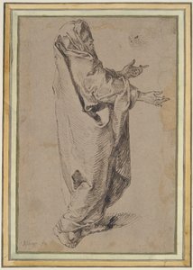 Studie für eine stehende Jungfrau Maria von Jacques de Gheyn II