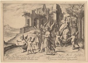 Rückkehr aus der Flucht nach Ägypten von Jacques de Gheyn II, after Karel van Mander I