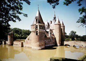 Ansicht des Schlosses du Moulin, gebaut 1480-1502
