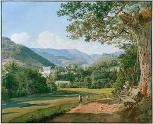 Blick auf Schloss Striebar bei Gresten in Niederösterreich von Jakob Alt