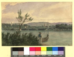 Donauarm mit Kamenitz bei Peterwardein von Jakob Alt
