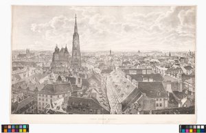 Panorama von Wien gegen Osten, von der Peterskirche aus von Jakob Alt