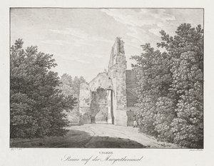 Ungarn, Ruinen auf der Margareteninsel