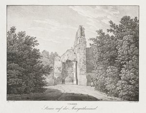 Ungarn, Ruinen auf der Margareteninsel