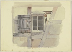Fenster eines Fachwerkhauses von Jakob Becker