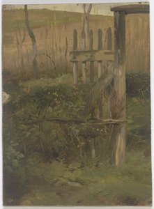 Gartentor zum Feld führend von Jakob Becker