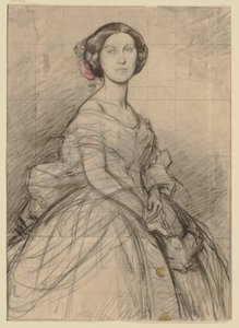 Junge Dame in Halbfigur, Gesicht en face von Jakob Becker