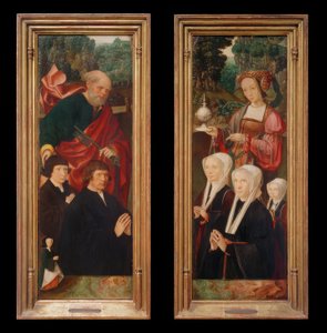 Stifterfiguren mit dem hl. Petrus mit Schlüssel von Jakob Cornelisz