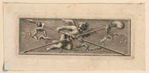 Vignette mit Engeln und Leidenswerkzeugen von Jakob Frey