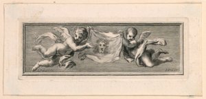Vignetten mit Engeln und Leidenswerkzeugen von Jakob Frey