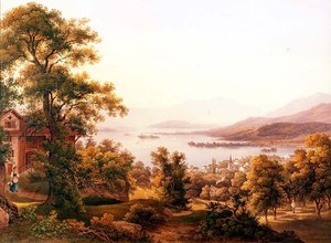 Ein Blick auf Horgen am Zürichsee von Jakob Suter
