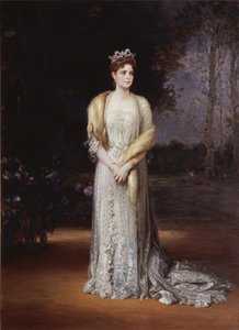 Porträt von Kaiserin Alexandra Fjodorowna von Russland 1872-1918, die Frau von Zar Nikolaus II., 1914 von Jakov Jakovlevich Veber