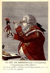 Der König von Brobdingnag und Gulliver von James (after) Gillray
