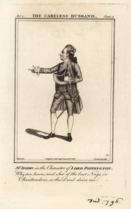 Mr. James William Dodd in der Rolle des Lord Foppington in Colley Cibbers 