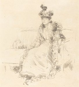 Eine sitzende Dame, 1893 von James Abbott McNeill Whistler