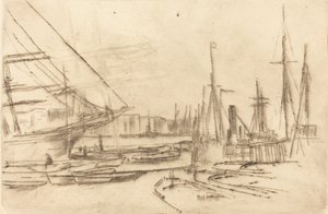 Eine Skizze von Billingsgate von James Abbott McNeill Whistler