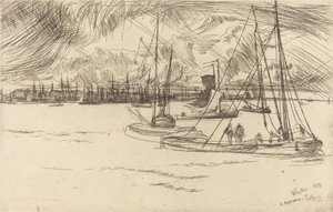 Amsterdam vom Tolhuis, 1863