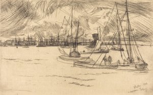 Amsterdam vom Tolhuis, 1863