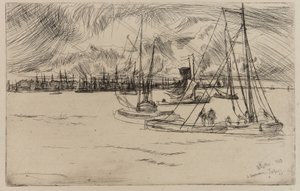Amsterdam, vom Tolhuis, 1863