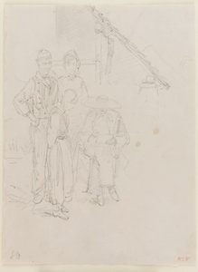 Ein Künstler beim Skizzieren, 1858 von James Abbott McNeill Whistler