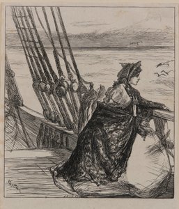 Eine Illustration zu Die Tochter des Majors, 1862 von James Abbott McNeill Whistler