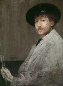 Arrangement in Grau: Porträt des Malers